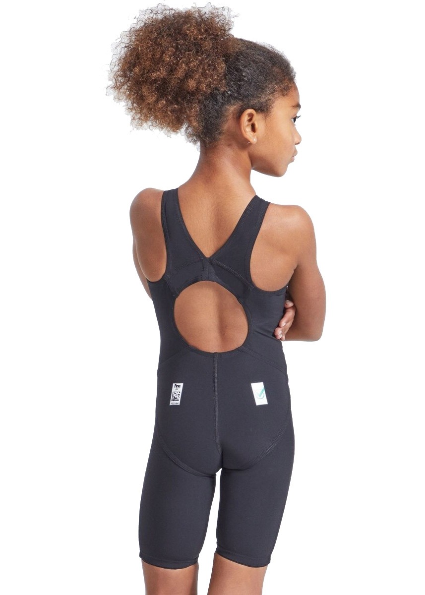 Finis ジュニアガールズ フューズ オープンバック ニースキン - ブラック