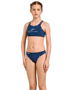 Aquafeel Girl's Night Waves Mini-cross back Swim Bikini - Asul 