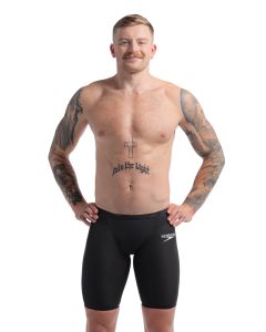 Speedo Fastskin LZR 純 Valor 2.0 高腰 Jammer - 黑色 Speedo Fastskin LZR 純 Valor 2.0 高腰 Jammer - 黑色