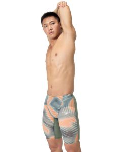 Speedo Fastskin LZR 純 Valor 2.0 高腰 Jammer - 綠色/橙色