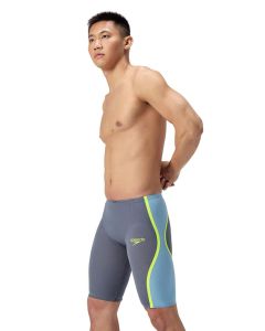 Speedo Fastskin LZR Purong Intent 2.0 High Waisted Jammer - Gray / Blue / Yellow