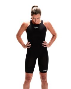Speedo Fastskin LZR Ignite ओपनबैक नीस्किन - काला