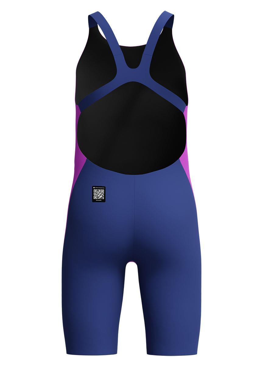 Speedo Fastskin Diyunyor Endurance+ Max Openback Kneeskin - Lila / Asul na Asul