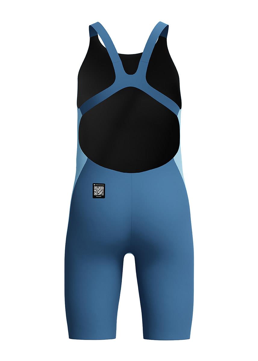 Speedo Fastskin 初級 Endurance+ Max 露背及膝泳衣 - 糖藍色 / 夜色