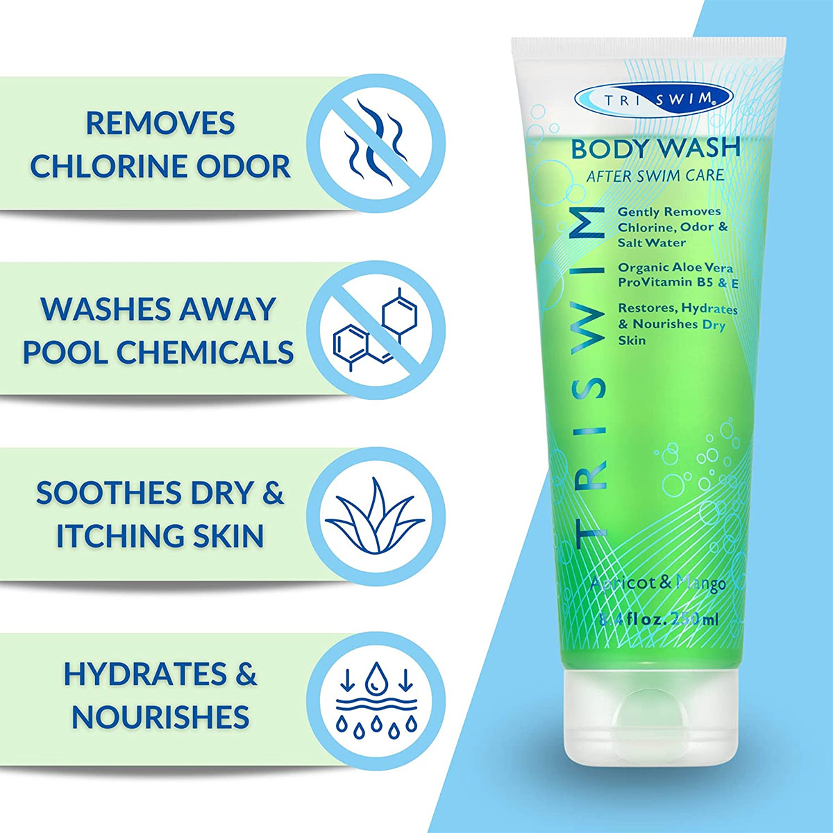 SBR TriSwim Body Wash - Apricot & Mango - 250 ml - Image 11
