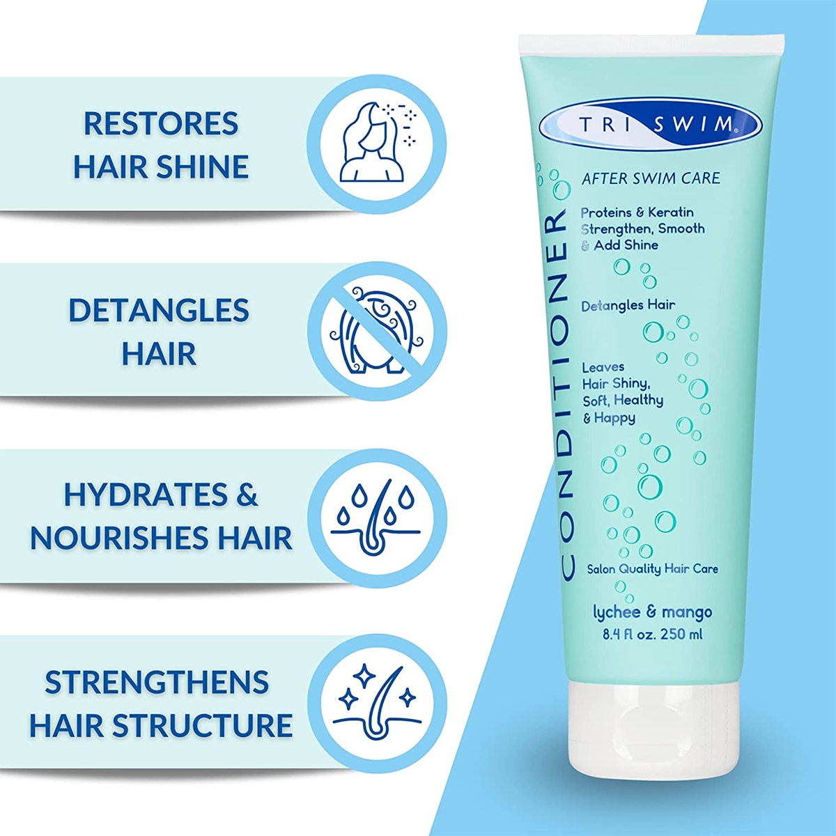 SBR TriSwim Conditioner - Lychee & Mango - 250 ml - Image 7