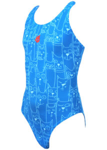 Mad Wave Girls Cats Platoon Costume Blue