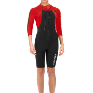 חליפת צלילה Head Swimrun Rough Shorty לנשים - שחור/אדום-0