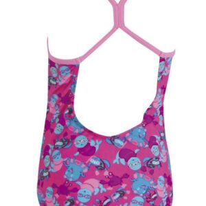 Zoggs Girls Miss Zoggy Flyback Costume Purple/Multi 1-6y