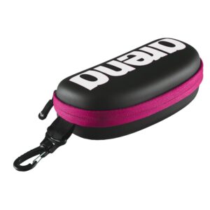 Arena Goggle Case - Black / White / Fushcia