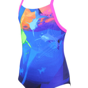 Adidas Junior Adiclub Swimsuit - Unity Pink / Shock Pink