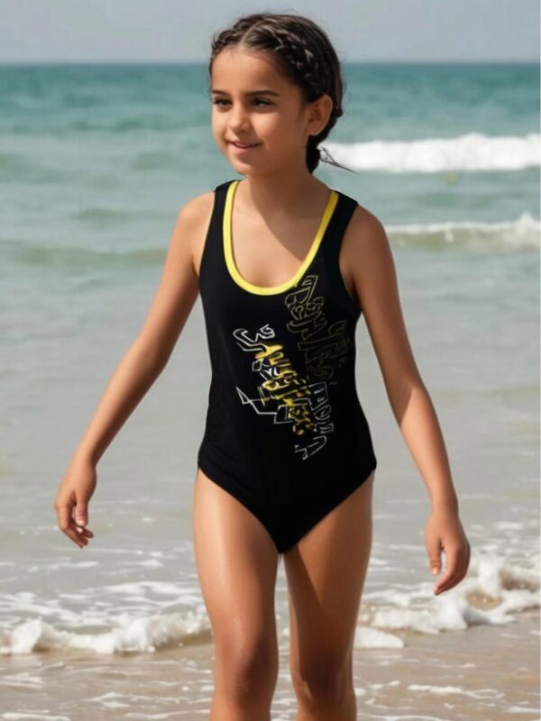 Aqua Sphere Saturn Girls Black Costume