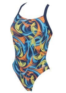 Blueseventy Fog Racer Back Women's Swimsuit - Blue / Orange