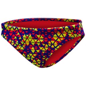 TYR Women's Modena Trinity Bikini Bottom - Red / Yellow