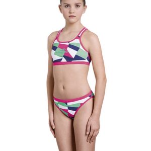 Aquafeel Girl's Digital Splash Mini-Cross Back Bikini