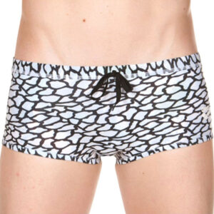 Arena Boy's Upside Down Low Waist Short - White / Multi-0