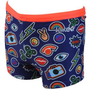 Jaked Shorts Panglangoy para sa mga Lalaking Millenial - Asul-0