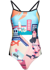 Jaked Womens One piece Extreme Miami Swimsuit - Pink