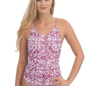 Uglies Revibe Girl's Cairo Low X-Back One Piece Swimsuit - Pink