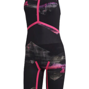 Adidas Women's Adizero XVIII Freestyle Closed Back Suit- Black / Shock Pink-0