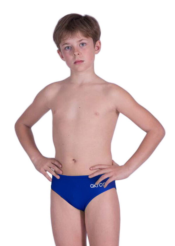 Akron Boys Addison Evo Bicolour Brief - Blue / Fluro Green-0