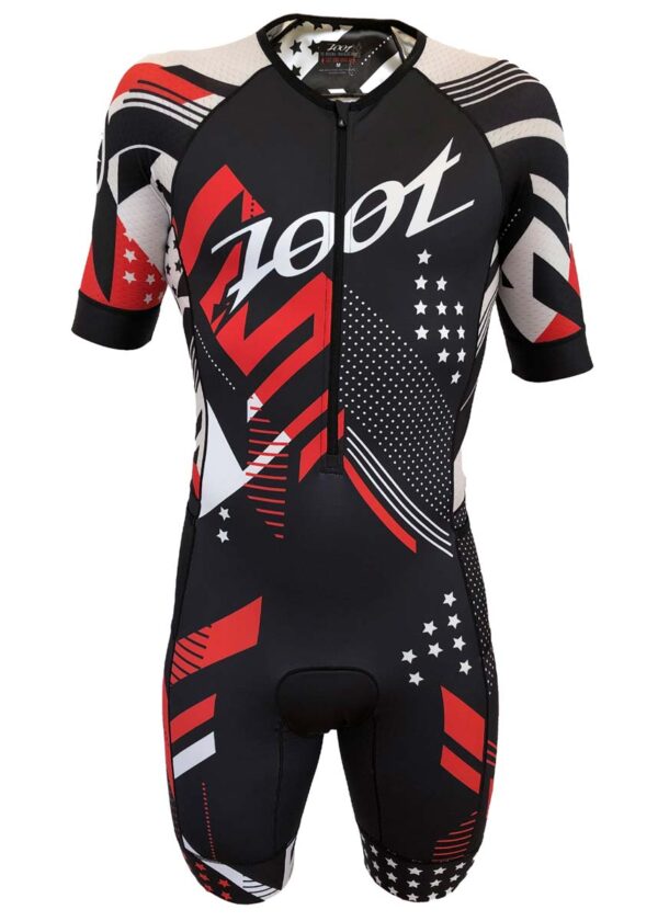 Zoot חליפת מרוץ LTD Tri Aero עם שרוולים קצרים לגברים - Team-0