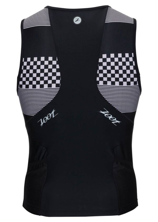 Zoot Suit Men’s Performance Tri Tank – Silver Checkers