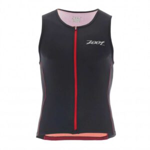 Zoot Suit Men's Performance FZ Tri Tank - Race Day Red Stripe-0
