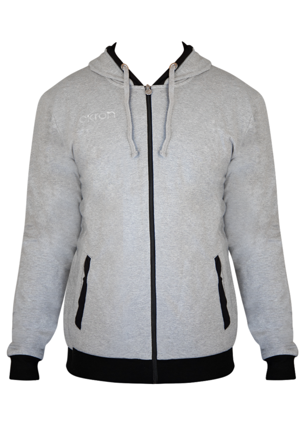 Akron Junior Tampa Tracksuit Top - Grey / Navy-0