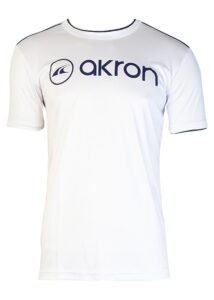 Akron חולצת טי טכנית לילדים של דניס - לבן / כחול נייבי