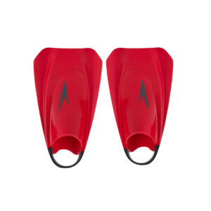 Speedo फ्यूरी ट्रेनिंग फिन - लावा रेड / ग्रे-0