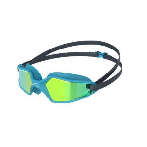 Speedo Hydropulse Mirrored Junior Goggles - Navy / Gold Yellow-0