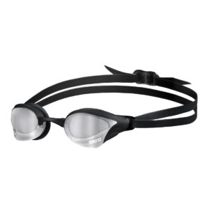 Arena Cobra Core Swipe Mirrored Goggles - Silver / Black-0
