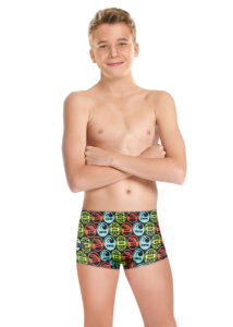 Turbo Boy's Tribal Super Tank Trunks - Multicoloured