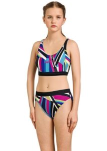 Aquafeel Girl's Stripe Confusion Racerback Bikini