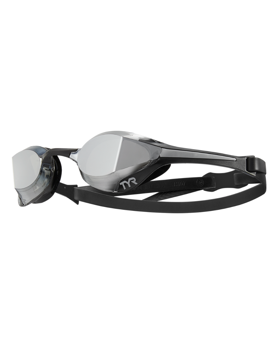 TYR Tracer X Elite Mirrored Goggles - Silver / Black