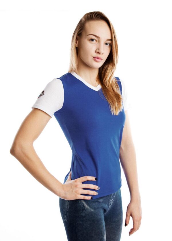 Mad Wave Women's Pro T-Shirt - Blue / White-0