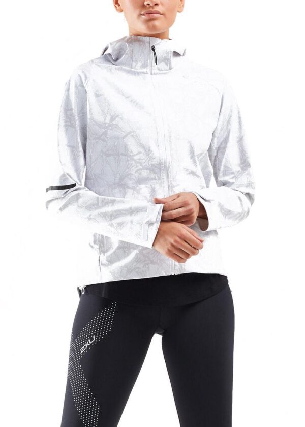 2XU מעיל רפאים לנשים - אפקט פרפר לבן-0
