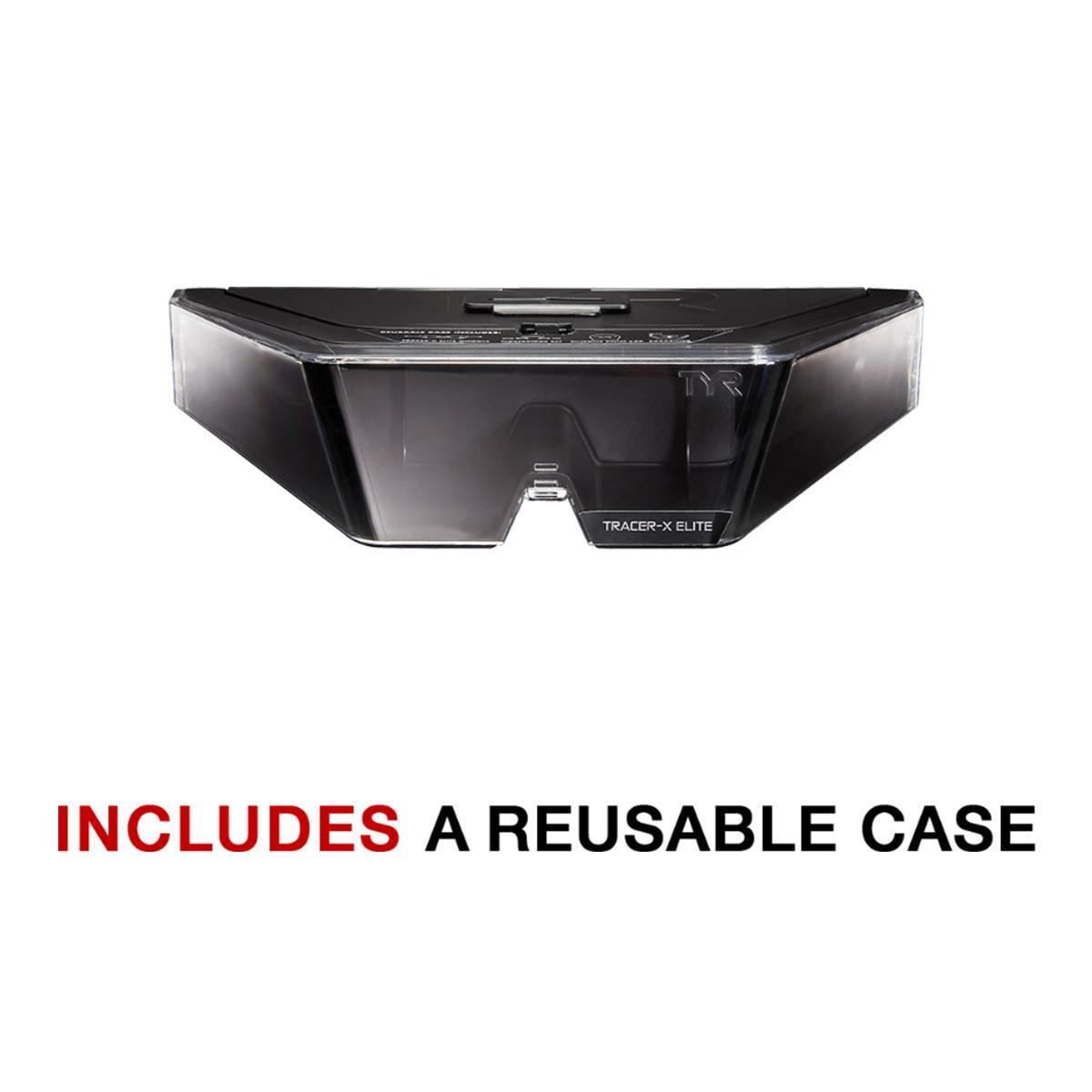 TYR Tracer X Elite Mirrored Goggles - Silver / Black