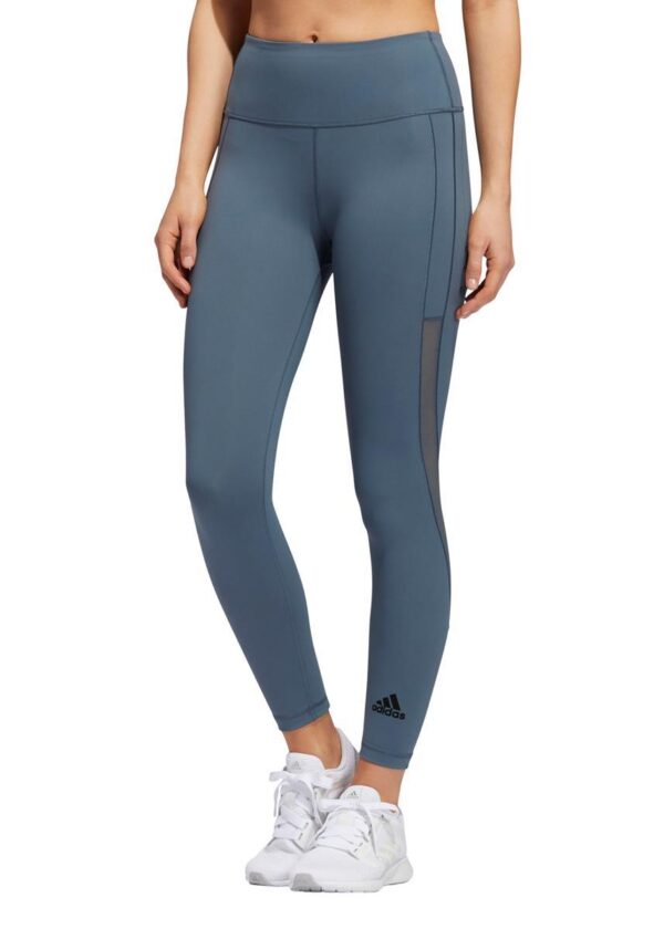 Adidas Womens Alphaskin Heat.Rdy 7/8 Leggings - Legacy Blue-0