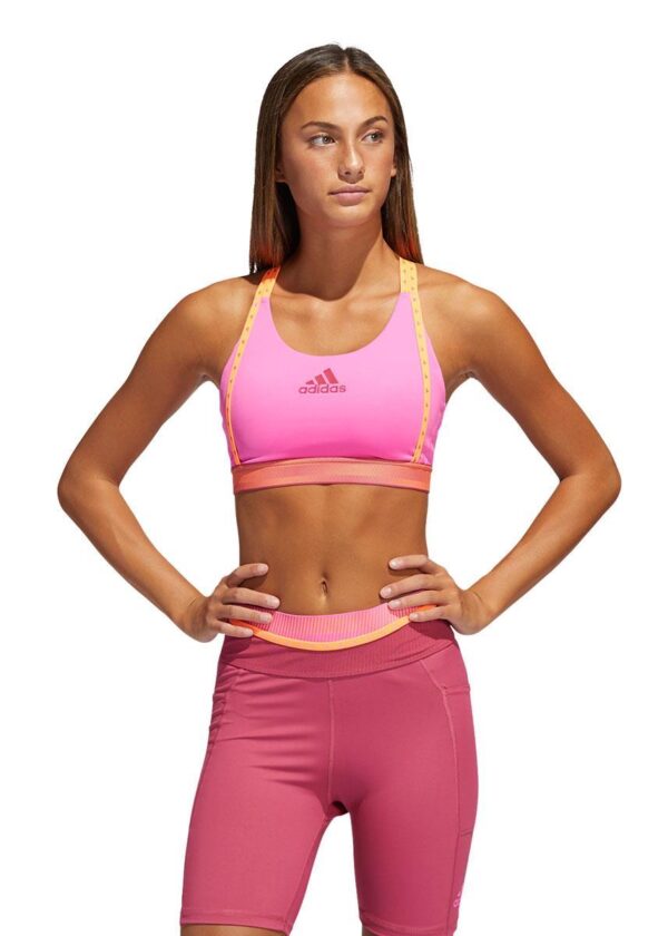 Adidas Dont Rest Branded Bra - Screaming Pink-0