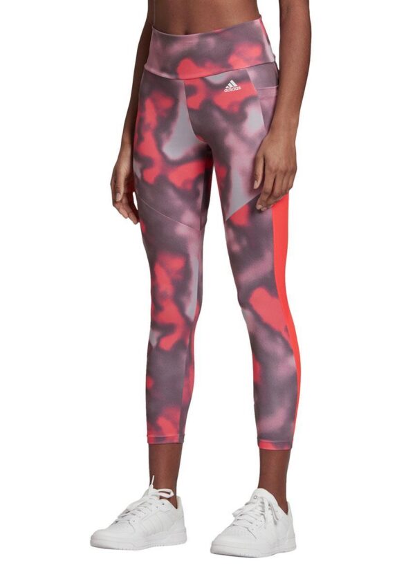 Adidas Designed To Move 7/8 Tight - Signal Pink / White-0