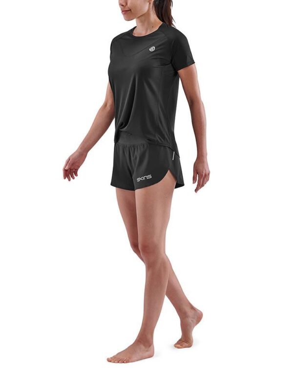 SKINS Series-3 Womens Short Sleeve Top - Black-0