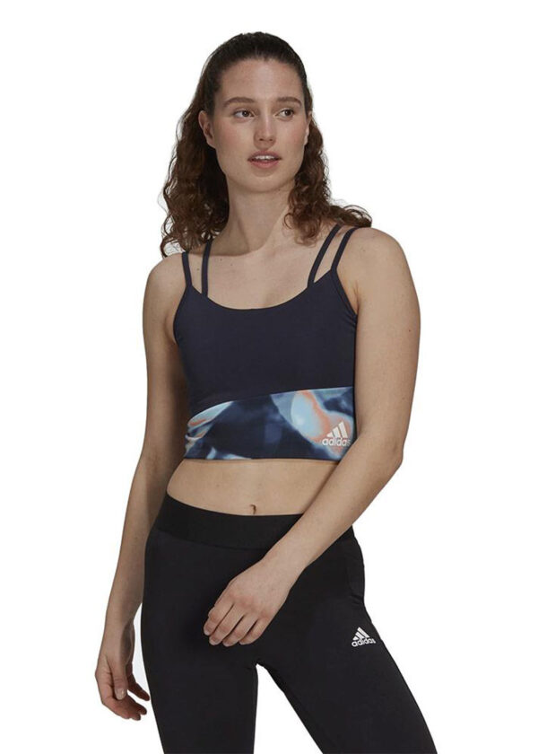Adidas Women's Aeroready You For You Bra Top - Black/ Violet-0