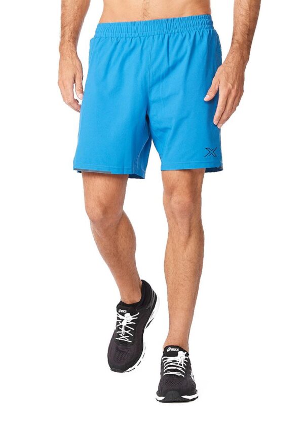 2XU Men's Aero 7-inch Shorts - Lake Blue-0