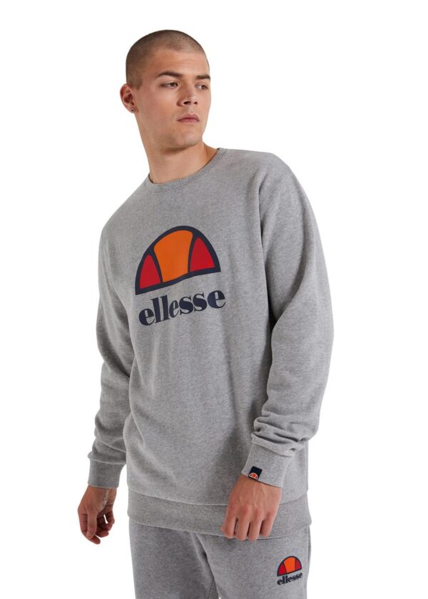 Ellesse סווטשירט לגברים דגם Perc - אפור מרל-0