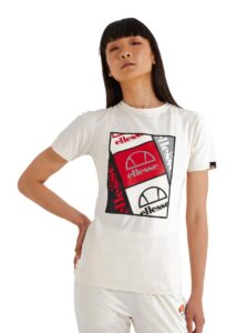 Ellesse חולצת טי לוריל לנשים - לבן-שבור