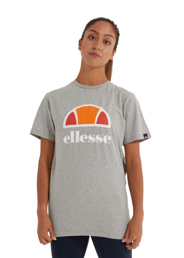 Ellesse חולצת טי ארית' לנשים - אפור מרל-0