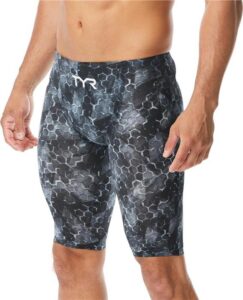 TYR Men's Avictor Supernova High Waist Jammer - Black/ Grey