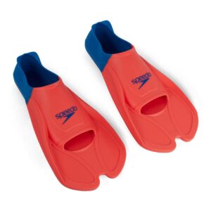 Speedo प्रशिक्षण पंख - फ्लूरो टेंजेरीन/ नीला